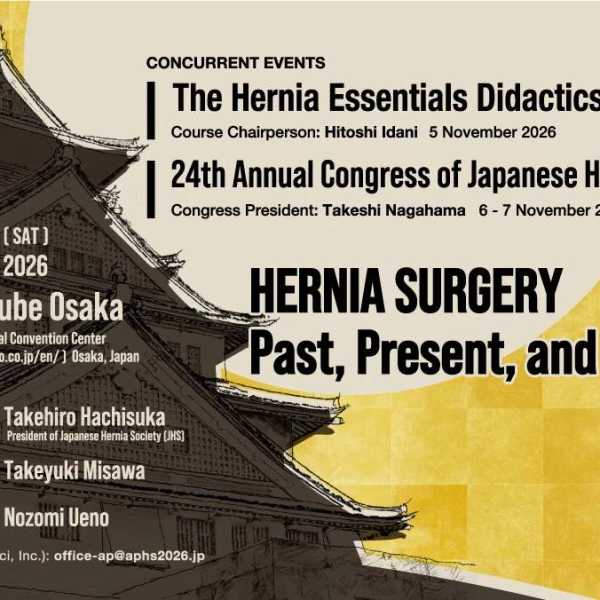 Hội nghị Quốc tế Thường niên lần thứ 21 của Hiệp hội Thoát vị Châu Á – Thái Bình Dương (APHS 2026) tại Osaka, Nhật Bản